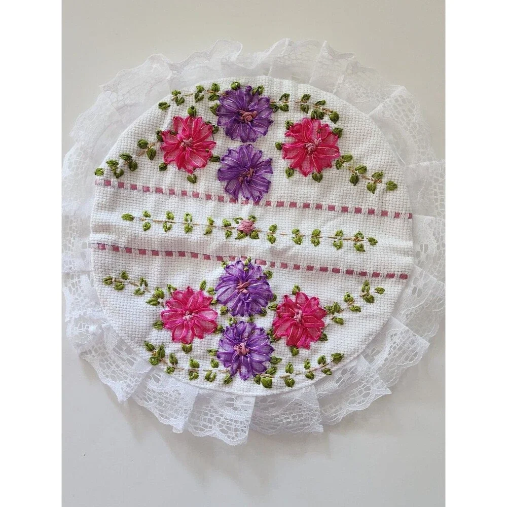Handmade Embroidered Tortilla Warmer Pouch